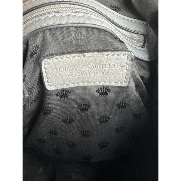 JUICY‎ COUTURE Satchel Style Handbag Purse Light Grey - Picture 6 of 6